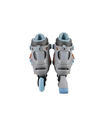 C7skates Adjustable Youth Inline Skates with Light Up Wheels (Wave Rider, size L)