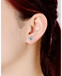 Rachel Glauber Cubic Zirconia Classic Stud Earrings