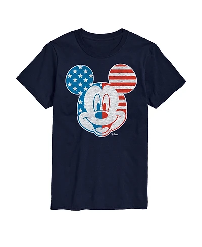 Airwaves Men's Disney Mickey Mouse American Short Sleeve T-Shirt