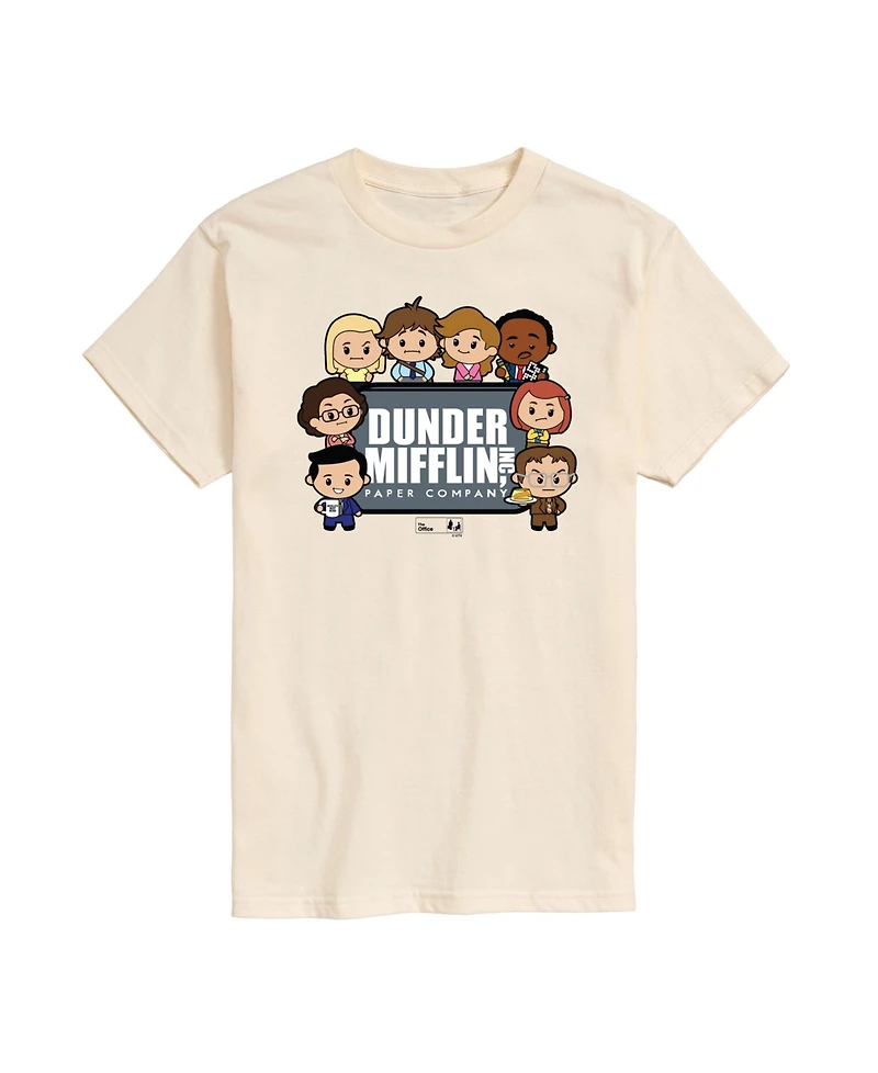 Airwaves Men's The Office Cartoon Short Sleeve T-Shirt