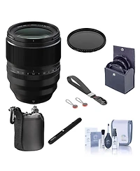 Fujifilm Xf 50mm f/1.0 R Wr Lens, Black, Bundle with ProOptic 77mm Filter Kit, 77mm Vnd Filter, Wrist Strap, Lens Case, Lens Cleaner, Cleaning Kit