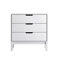 Samuel Kids Triple-Drawer Dresser With Solid Wood Frame