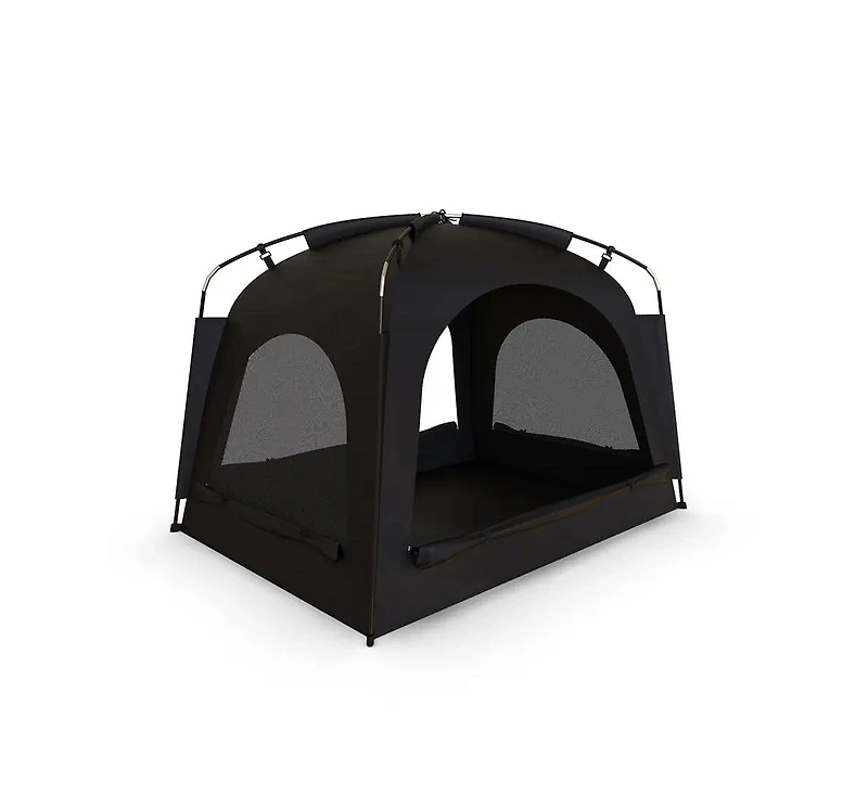 Ayamaya Sanctuary Full Size Indoor Blackout Bed Tent – Privacy Sleep Canopy with Dual Doors, Mesh Windows & iPad Holder – Easy Setup, Li