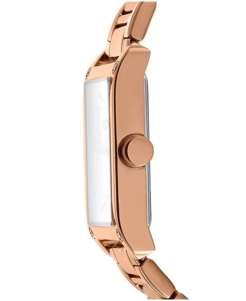 Dkny Women's Westside Maxi Rose-Gold Stainless Steel Bracelet Watch, 41mm