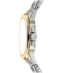 Dkny Women's Brooklyn Midi Light Blue Dial Gold Two-Tone Stainless Steel Bracelet Watch 34mm