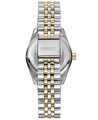 Dkny Women's Nolita Midi White Mop Dial Gold-Two-Tone Stainless Steel Bracelet Watch 32mm