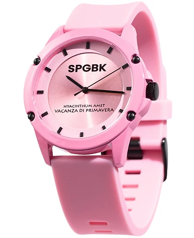 Spgbk Watches Unisex Hillendale Pink Silicone Band Watch 44mm