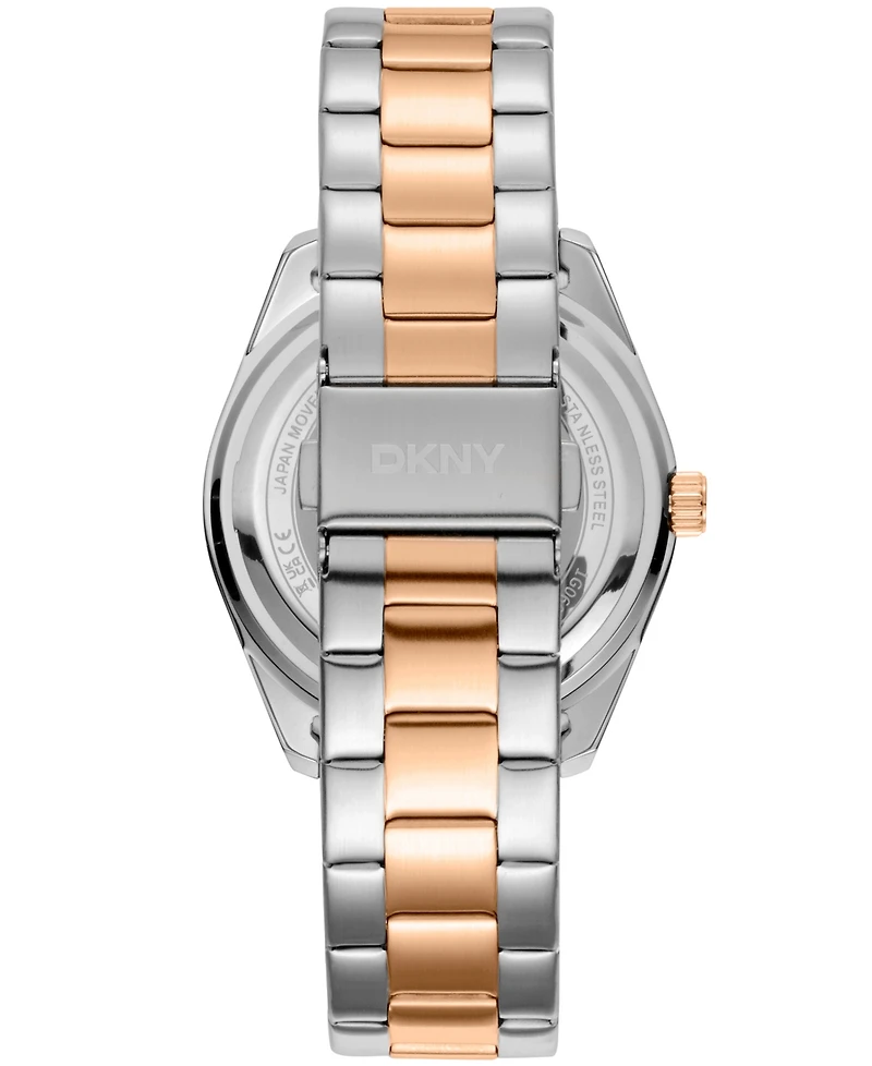 Dkny Men's Modernist Classics Brown Dial Gold Two-Tone Stainless Steel Bracelet Watch 40mm