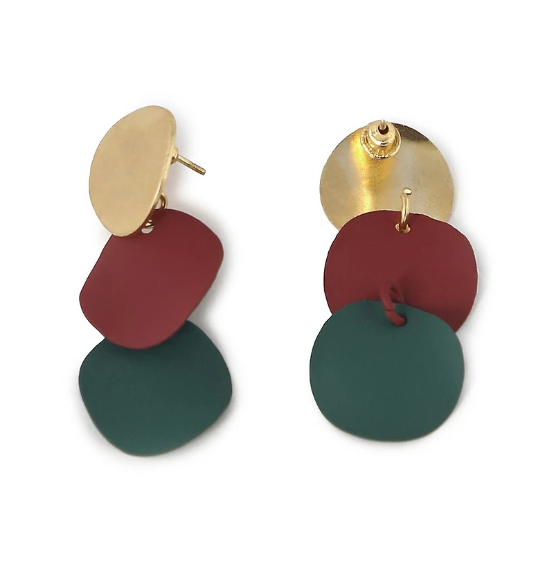 Sohi Women's Gold Plated Designer Drop Earrings