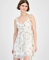 And Now This Women's Ruffled Babydoll Mini Dress, Exclusively at Macy's