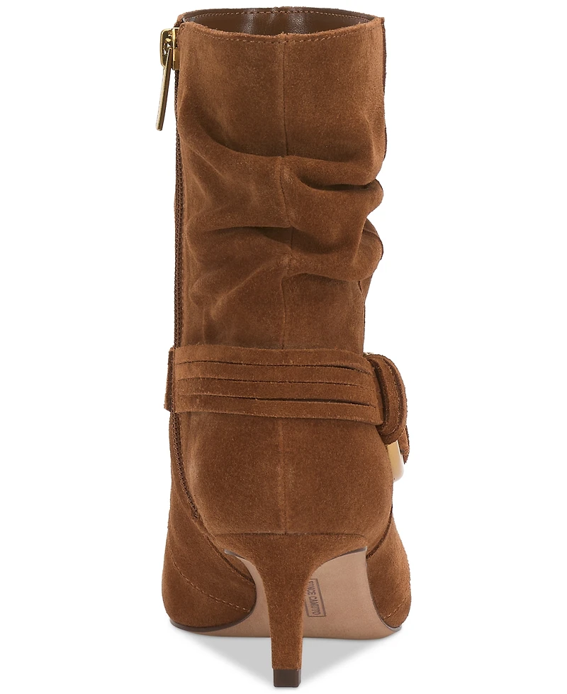 Vince Camuto Women's Kirpa Slouch Embellished Mid-Heel Dress Booties