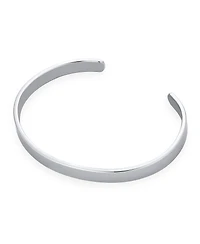 Bling Jewelry Set of 2 Black Plated Stainless Steel Cuff Bracelet Slender Stackable Bangle