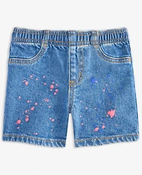 Epic Threads Toddler Girls Splatter Denim Shorts, Exclusively at Macy's