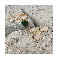 Sohi Women's Minimal Multi-Layer Ring