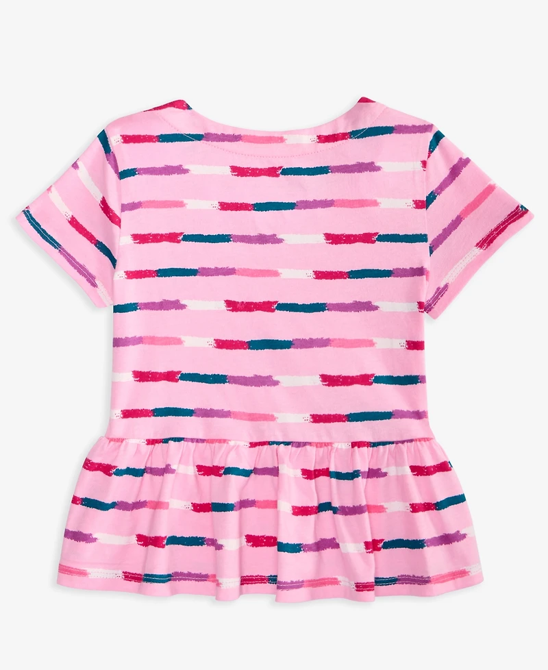 Epic Threads Toddler Girls Crayon Stripe Peplum Top, Exclusively at Macy's