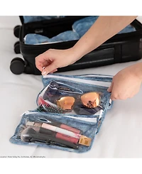 Bumkins Denim Clear Travel Bags, 3 Pack