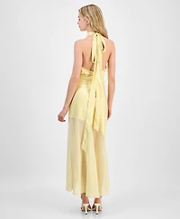En Saison Women's Alexa Halter Maxi Dress