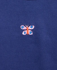 Epic Threads Little & Big Girls Butterfly Embroidered Ribbed T-Shirt, Exclusively at Macy's