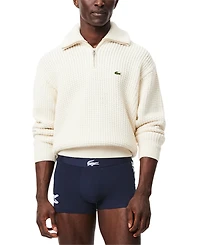 Lacoste Men's 3-Pack Regular-Fit Big Croc Logo Trunk Underwear