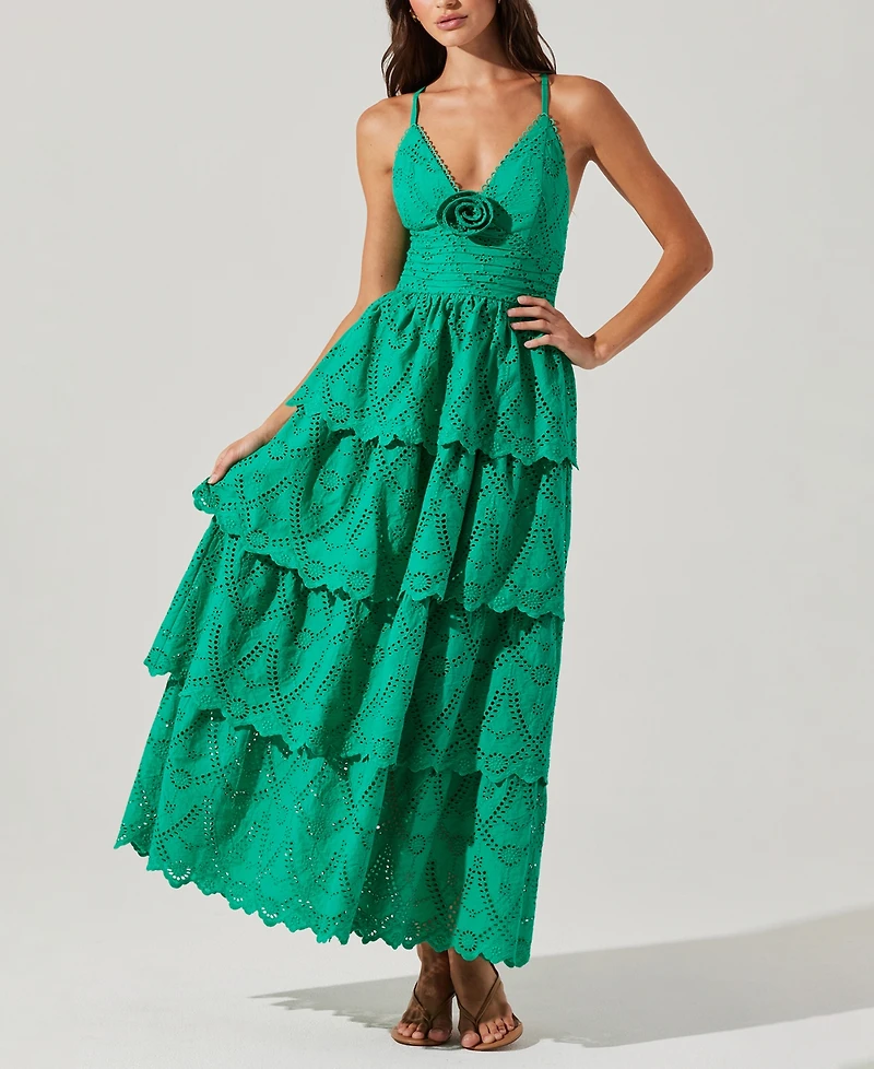 Astr the Label Women's Faeryn Cotton Maxi Dress