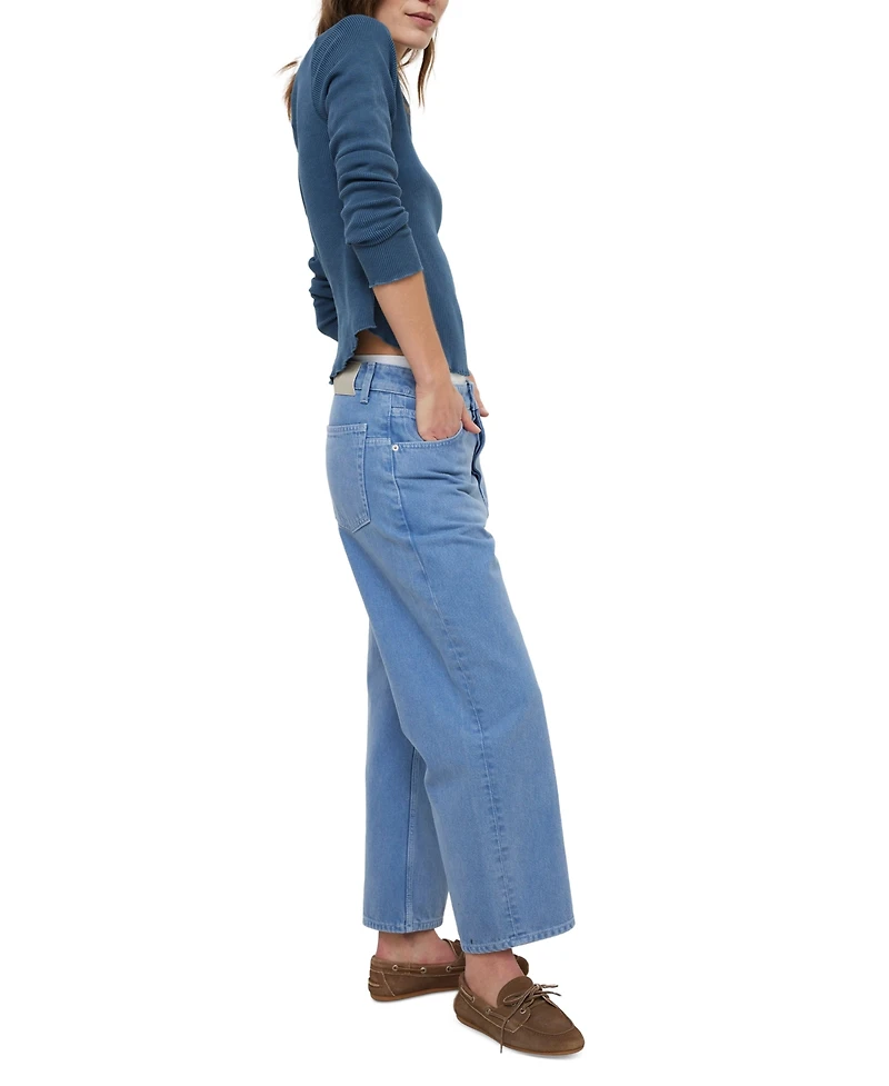 Free People Women's Deep Trance Dropped Boyfriend Jeans