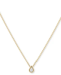 Diamond Tear-Shape 18" Pendant Necklace (1/5 ct. t.w.) in 14k White or Yellow Gold