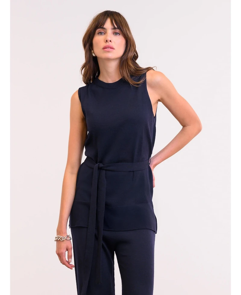 Celtic & Co. Women's Fine Knit Sleeveless Tunic