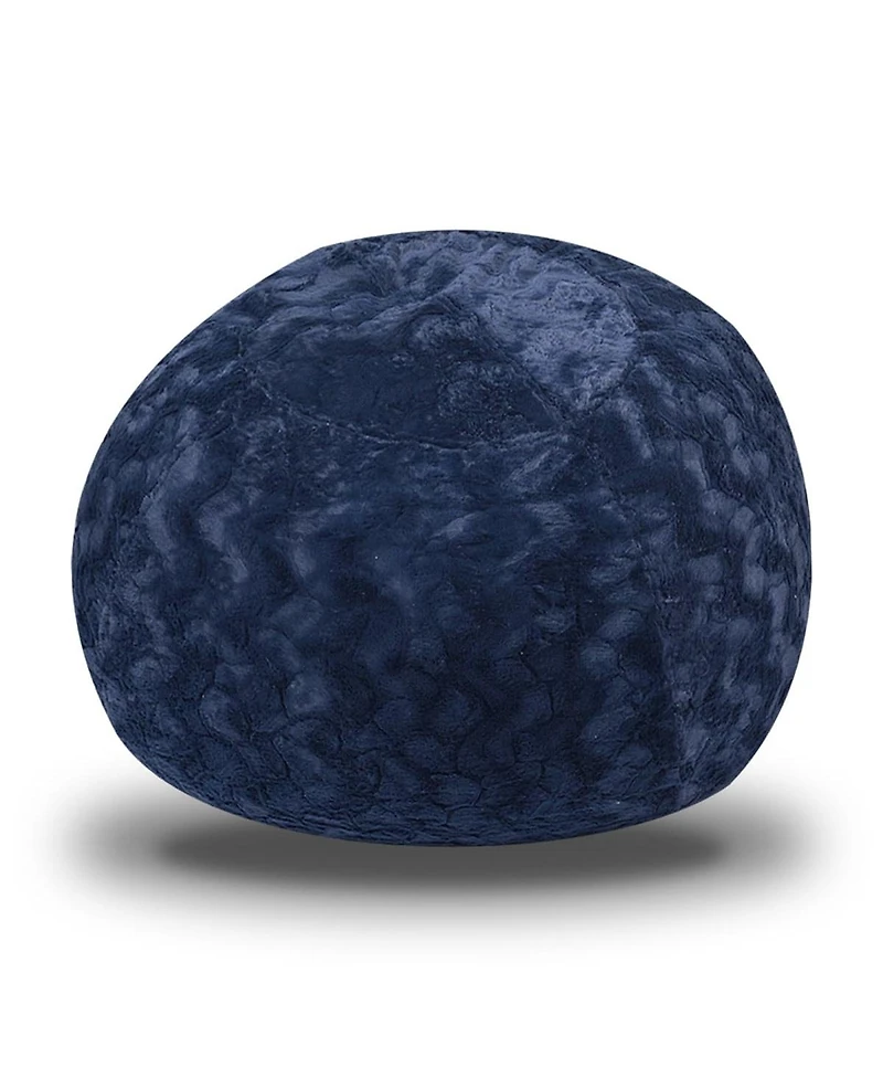 5ft Faux Fur Bean Bag Chair for Adults and Kids with Washable Cover Shredded Memory Foam Large Comfy Lounger for Bedroom Living Room or Dorm-The Pop H