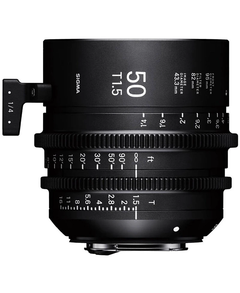 Sigma 50mm T1.5 Ff Fully Luminous High-Speed Prime Cine Lens for Canon Ef, Feet