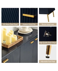 Brian 63"Wide 4 Door Sideboard