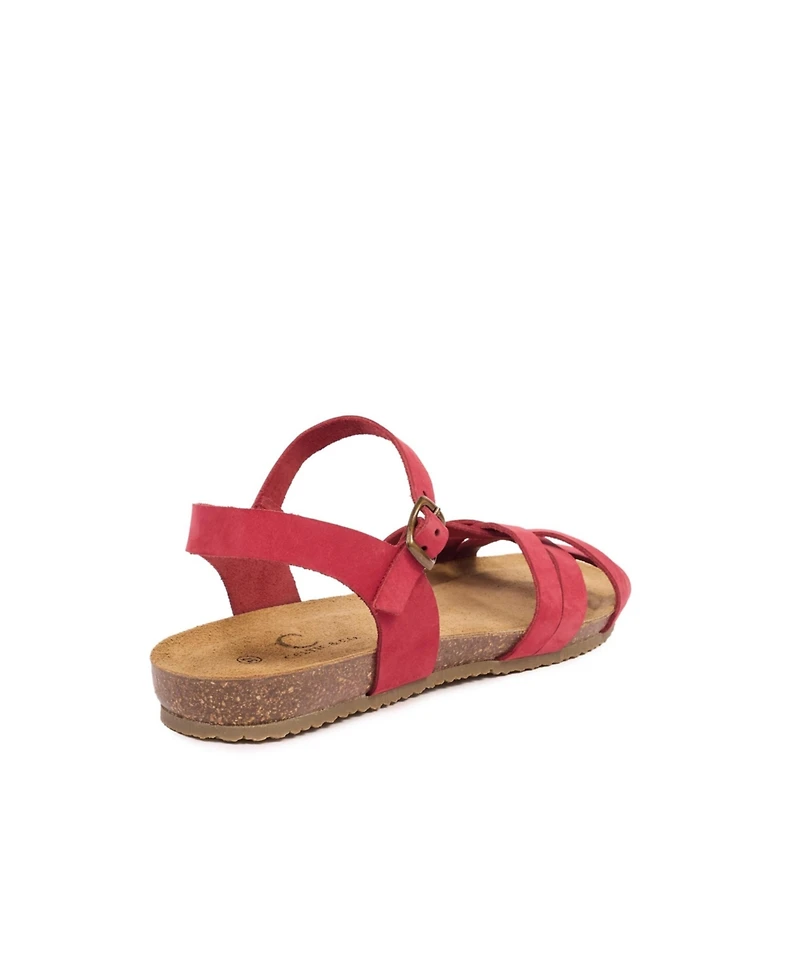 Multistrap Open Toe Flat Sandal