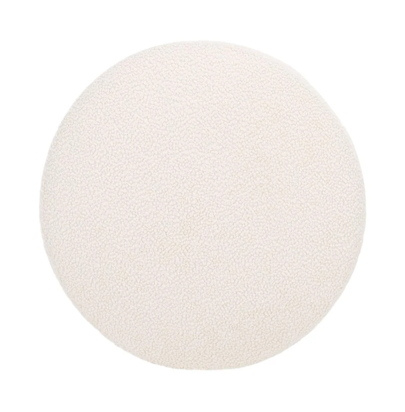 Riah Boucle Round Ottoman