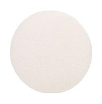 Riah Boucle Round Ottoman