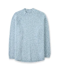 Celtic & Co. Women's Merino Cotton Slouch Funnel Neck Sweater