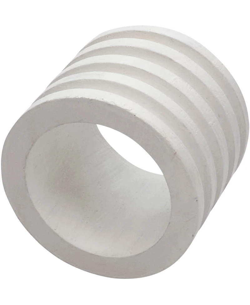 Saro Lifestyle Textured Natural Wood Napkin Rings, Set of 4