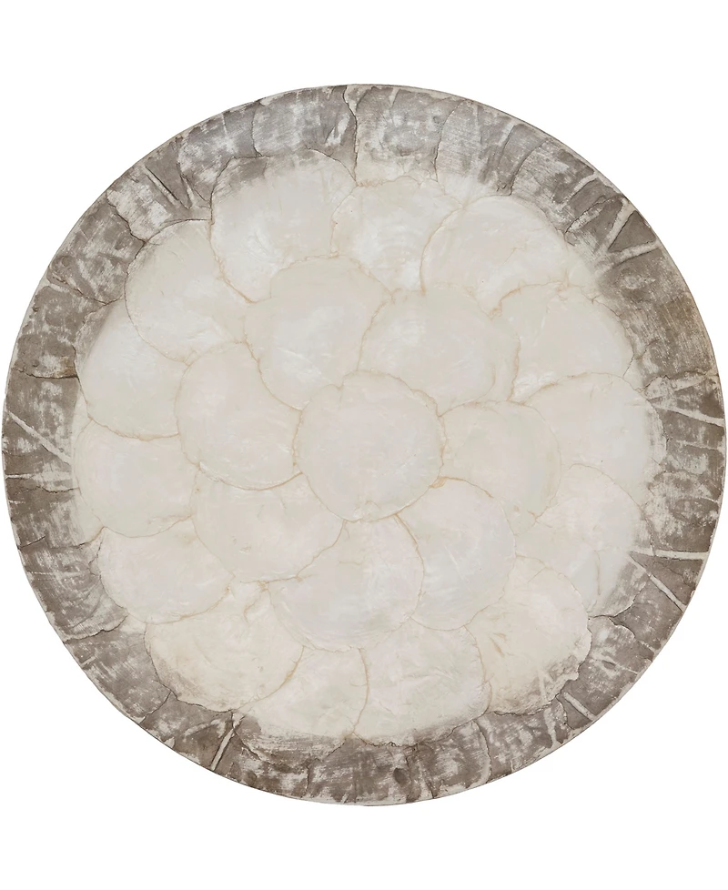 Saro Lifestyle Glow Capiz Placemats, 15" Round