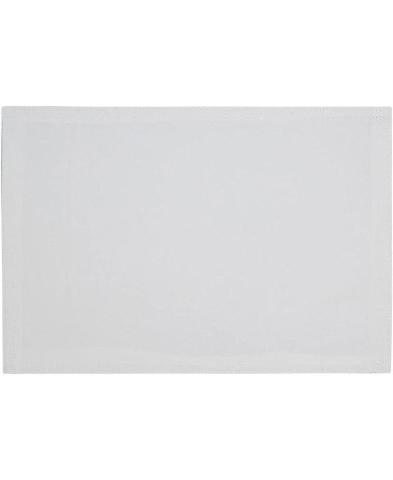 Saro Lifestyle Classic Stitched Plaid Placemats, 13" x 19"