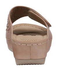 Gc Shoes Women's Adrina Embellished Wedge Sandals