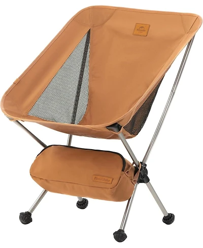 Naturehike Ultralight Camping Chair, Portable Backpacking Chair with Storage Bag & Anti-Sinking Feet, Compact Collapsible Camp Chair