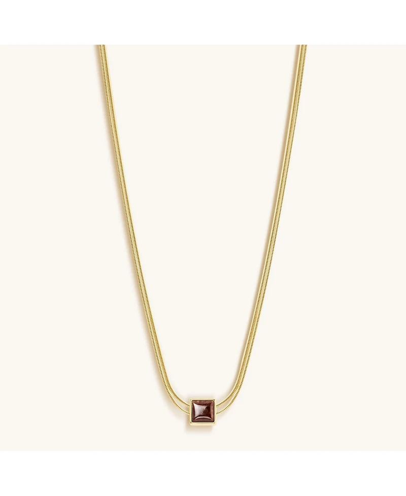Loving Energy Ruby Evil Eye July Birthstone Necklace