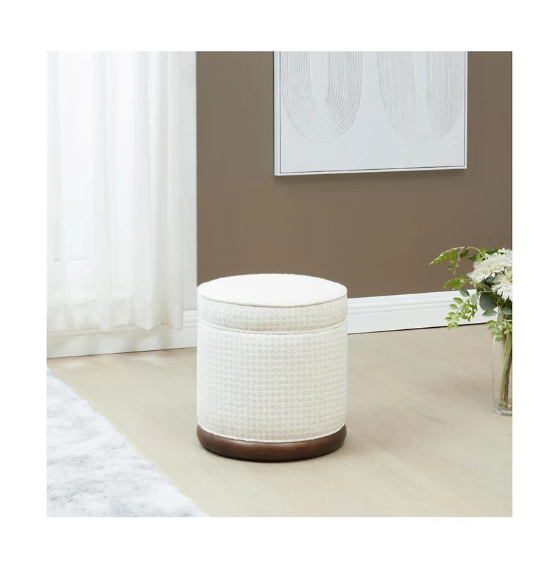 Fiorelli Round Boucle Ottoman