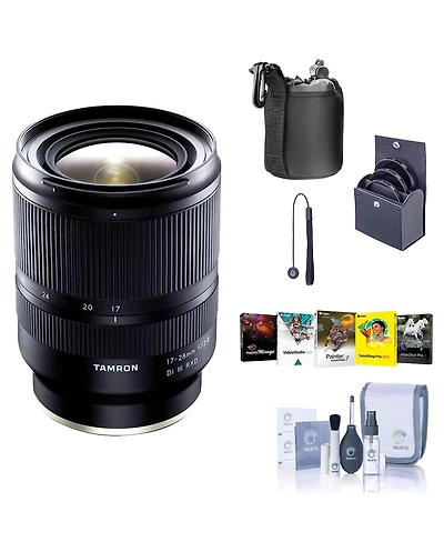 Tamron 17-28mm f/2.8 Di Iii Rxd Lens for Sony E, Bundle with ProOptic 67mm Filter Kit, Cleaning Kit, Lens Cap Tether, Pc Software Kit, Lens Pouch
