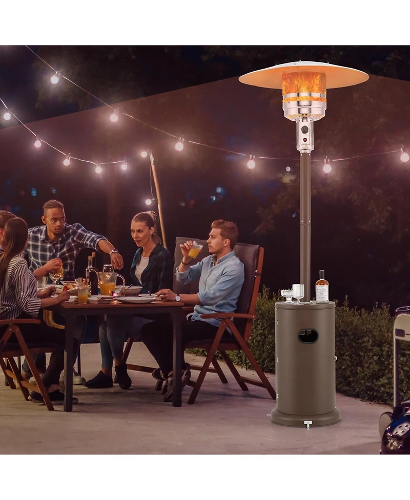 50000 Btu Propane Patio Heater with Round Table Design