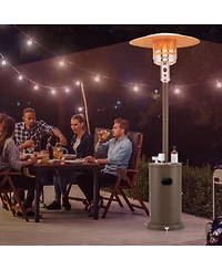 50000 Btu Propane Patio Heater with Round Table Design
