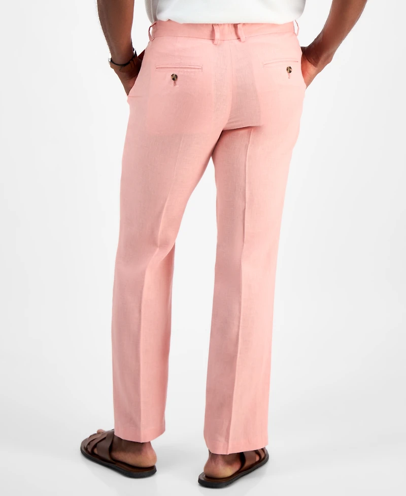 Club Room Men's Linen Solid Pants, Created for Macy's