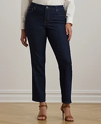 Lauren Ralph Plus-Size Mid-Rise Straight Jean
