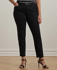Lauren Ralph Plus-Size Mid-Rise Straight Jean