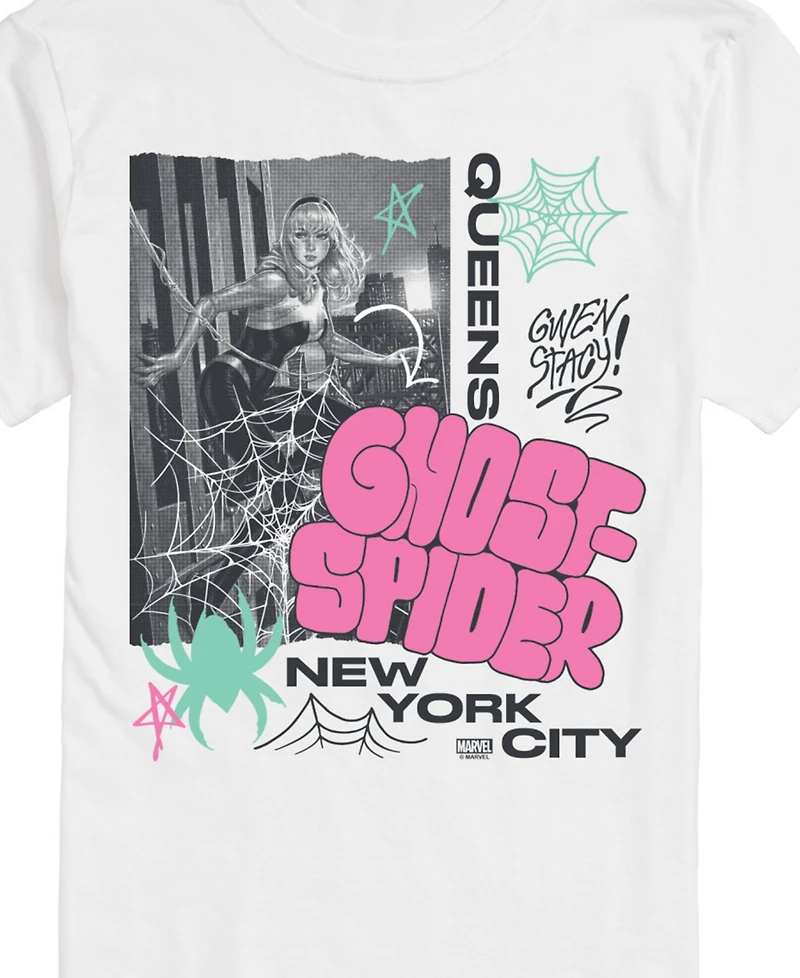 Airwaves Men's Marvel Ghost Spider Queens Short Sleeve T-Shirt