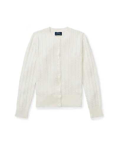 Polo Ralph Lauren Big Girls Mini-Cable Cotton Cardigan