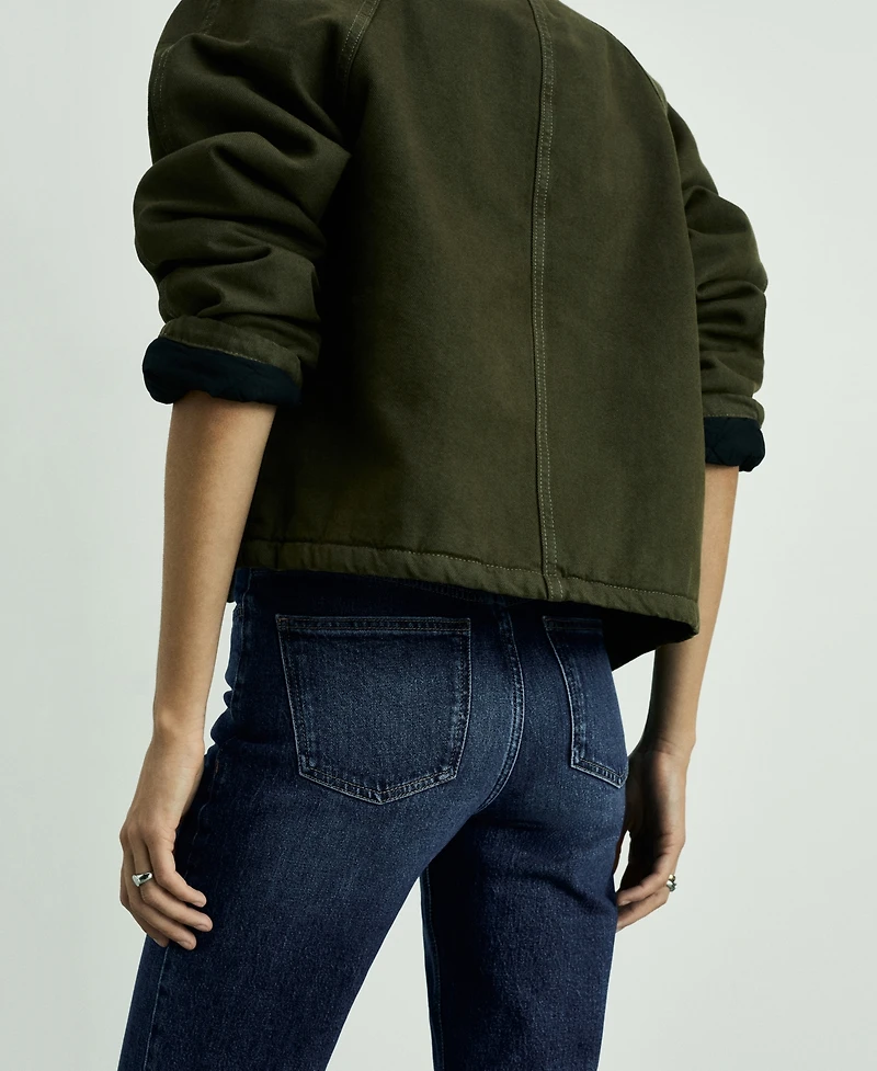 Mango Women's New Mom Comfort High-Rise Jeans